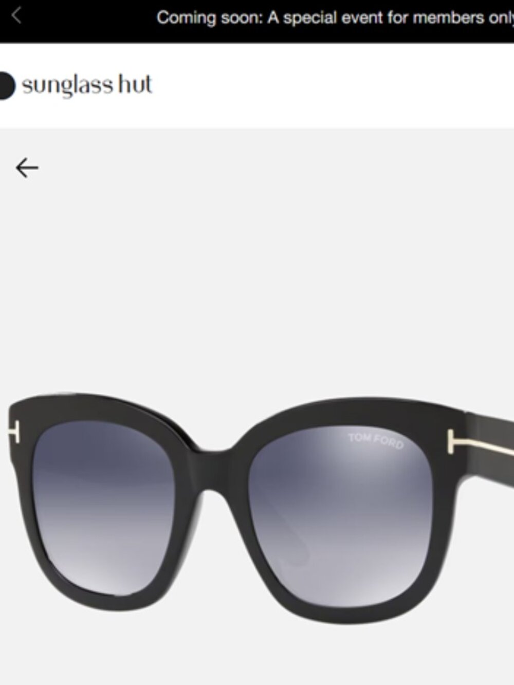 Tom Ford FT0613 Sunglasses - Like New